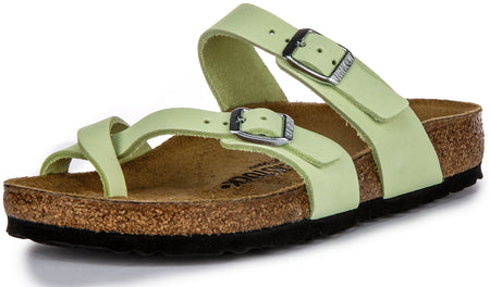 Birkenstock Mayari Sandals | Lime nubuck leather for Women